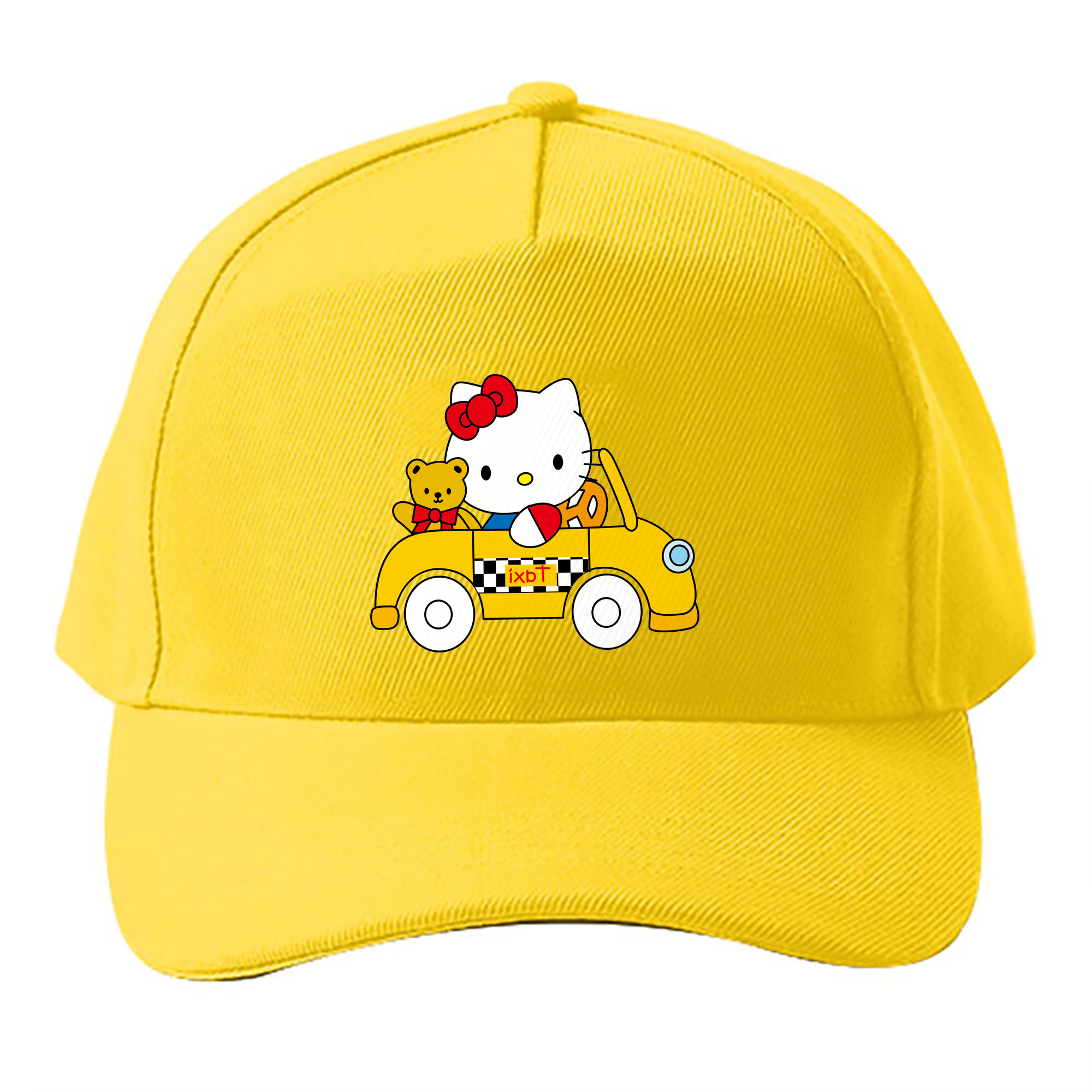 （画像用） Hello Kitty ハローキティ ベースボールキャップ 綿100％ 男女兼用 帽子 スポーツ
